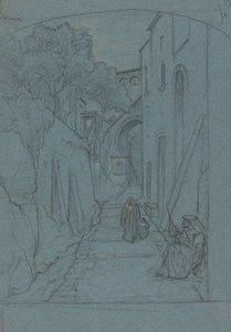 Veduta di una strada a Sorrento