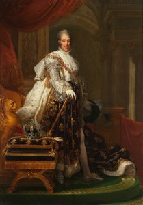 Francese: Charles X en habits de sacre Carlo X di Francia da François Gérard