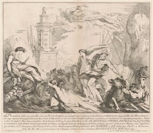 La seconda macchina per la Chinea del 1741: Nettuno e Anfitrite da François Hutin