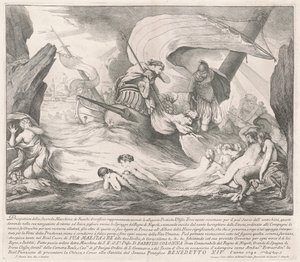 La Seconda Macchina per la Chinea del 1742: Ulisse e le Sirene da François Hutin