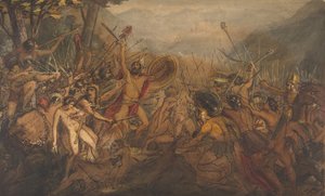 Scena di battaglia, XIX secolo