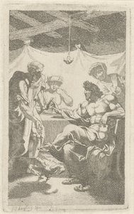 Giove e Mercurio da Filemone e Bauci da François Joseph Lonsing