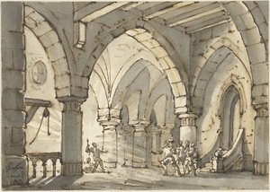 Scena dal dramma Don Luis de Vargas da François Joseph Pfeiffer (II)