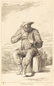 Arlecchino Goloso da François Joullain after Claude Gillot