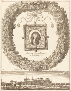 La vista del Pont Neuf; Luigi XIV Re di Francia e di Navarra