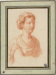 Busto di donna con turbante da François Le Moyne