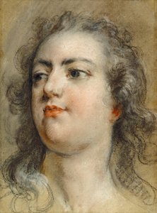 Testa di re Luigi XV da François Le Moyne