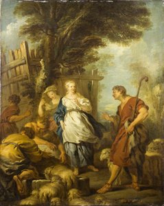 Giacobbe incontra Rachele al pozzo, ca 1720 da François Le Moyne