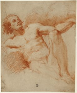 Nudo maschile seduto da François Le Moyne