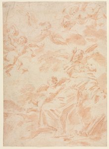 La stigmatizzazione di San Francesco, primo terzo del 1700 da François Lemoyne