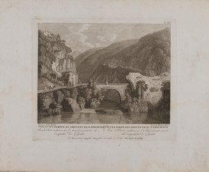 Veduta di una parte del convento di S. Cosimato (n. III) da François Morel
