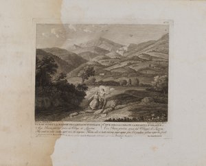 Vista della casa di campagna di Orazio (n. VII) da François Morel