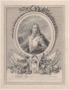 Ritratto di René Duguay-Trouin, Luogotenente Generale delle Armate Navali del Re, 1765-1807 da François Nicolas Barthélemy Dequevauviller