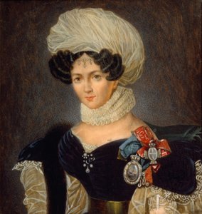 Ritratto della Principessa Tatyana Vasilyevna Golitsyna 1783-1841, 1830s da François Nicolas Riss