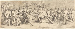 Il Banchetto Nuziale di Cupido e Psiche da François Perrier after Raphael