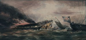 Incendio della Ocean Monarch, nave emigrante, 24 agosto 1848 da François Prince de Joinville D
