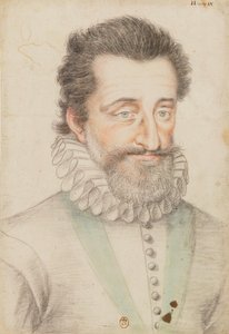 Ritratto disegnato del re Enrico IV da François Quesnel