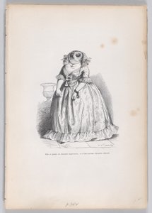 Si pose come un gufo superiore, ed era solo un gufo ridicolo da Scene da..., ca. 1837-47 da François Rouget