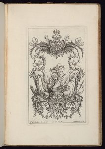 Cartiglio con Trofeo Araldico, Livre d’ornements (Libro di Ornamenti)
