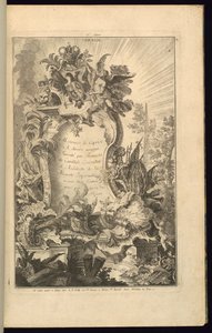 Progetto per cartiglio da François de Cuvilliés the Elder