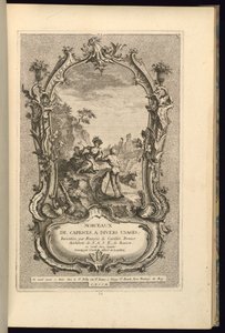 Progetto per cartiglio con compartimenti grandi e piccoli da François de Cuvilliés the Elder
