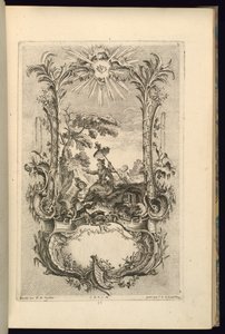 Progetto per Cartiglio con Scomparti Grandi e Piccoli da François de Cuvilliés the Elder