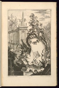 Progetto per fontana con due putti con una rete da pesca da François de Cuvilliés the Elder