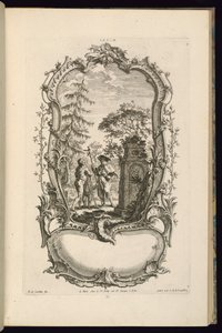Progetto per un cartiglio con scomparti grandi e piccoli da François de Cuvilliés the Elder