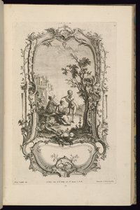 Progetto per un Cartiglio con Scomparti Grandi e Piccoli da François de Cuvilliés the Elder