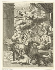 Allegoria con personificazioni femminili della verità, virtù e vizi da François van Bleyswijck
