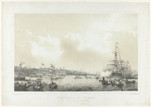 La prima gara del Kon: Nederl: Yachtclub, tenutasi il 10 giugno 1846 sul Maas a Rotterdam da Frans Arnold Breuhaus de Groot