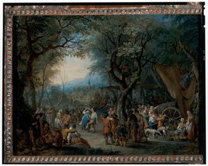Fiera del villaggio da Frans Christoph Janneck