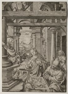 Adorazione dei pastori da Frans Crabbe van Esplegem