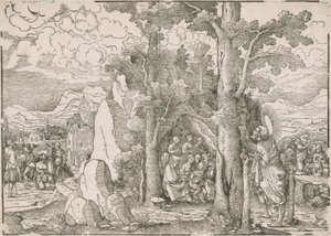 Paesaggio con scene della vita di San Giovanni Battista da Frans Crabbe van Espleghem