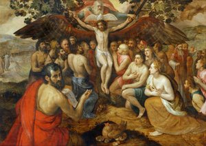 Allegoria trinitaria, Dio che raduna il suo popolo e ...