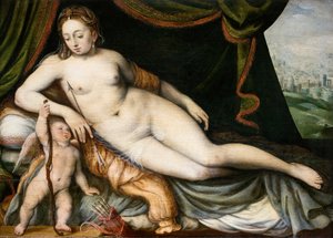 Venere e Cupido da Frans Floris I