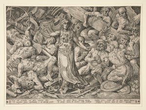 Vittoria circondata da prigionieri e trofei da Frans Floris the Elder