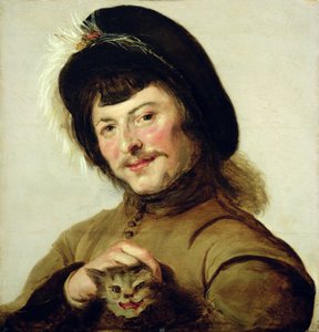 Un Giovane con un Gatto, 1635 da Frans Follower of Hals