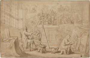 Studio di un Artista [recto] da Frans Francken the Younger