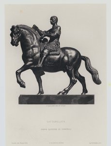 Figura equestre in bronzo del condottiero rinascimentale italiano Gattemalata, di Donatello da Frans Gaillard