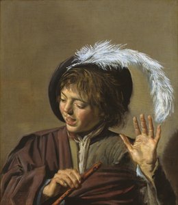 Ragazzo con il flauto da Frans Hals