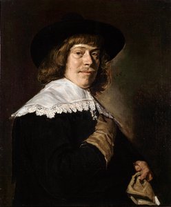 Ritratto di un giovane che tiene un guanto, c1650 da Frans Hals