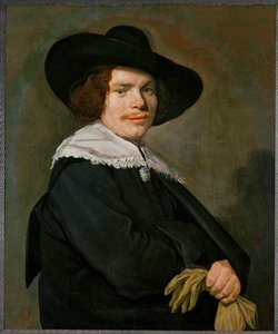 Ritratto di giovane uomo... (dipinto su tela) da Frans Hals