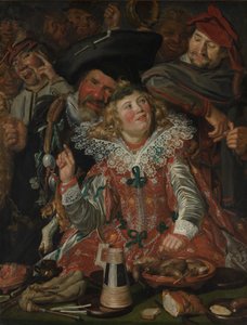 Festaioli di Carnevale (La Compagnia Allegra) da Frans Hals