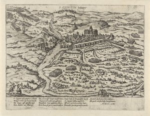 Assedio di Saint-Quentin, 1557 da Frans Hogenberg