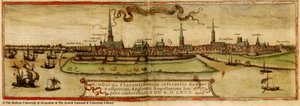 Mappa hamburg 1572 da Frans Hogenberg
