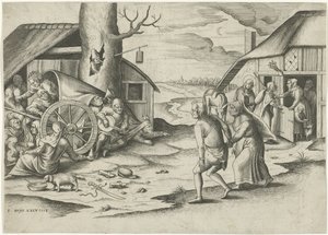 Maria e Giuseppe presso una locanda da Frans Huys