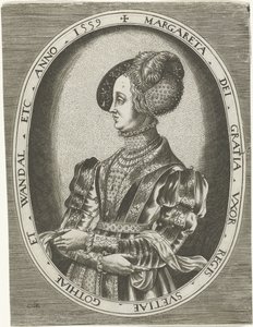 Ritratto della regina Margherita Leijonhufvud di Svezia da Frans Huys
