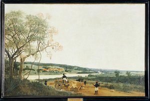 Il carro a buoi, il paesaggio brasiliano ... da Frans Jansz Post