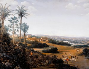 Villaggio di Serinhaem in Brasile o La casa di un piantatore di canna da zucchero in Brasile da Frans Post
